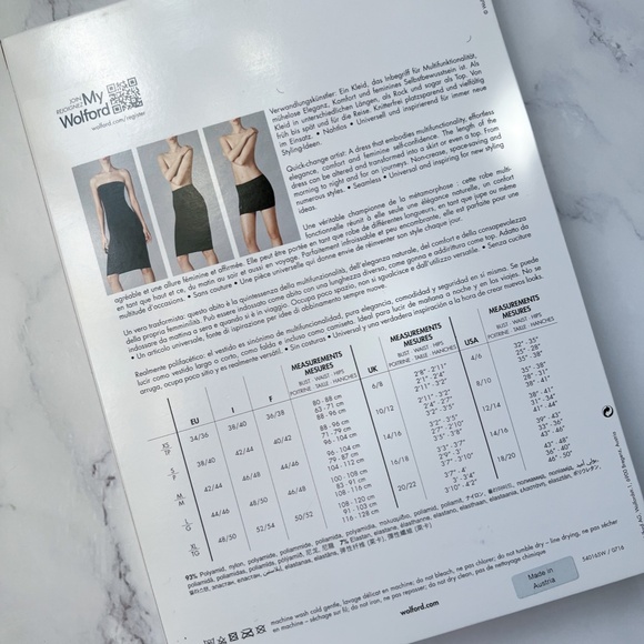 $265 Wolford Fatal Dress Clove Dirty Rose Small Multiwear Maxi Strapless Skirt - Picture 12 of 13